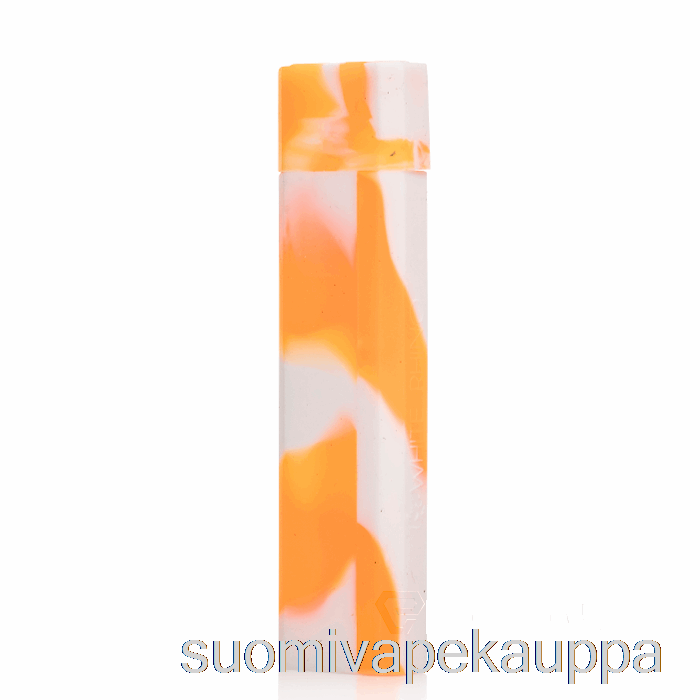 Vape Suomi Valkoinen Sarvikuono Silikoni Taputtele [kvartsi] Oranssi Valkoinen (uv Hehku)